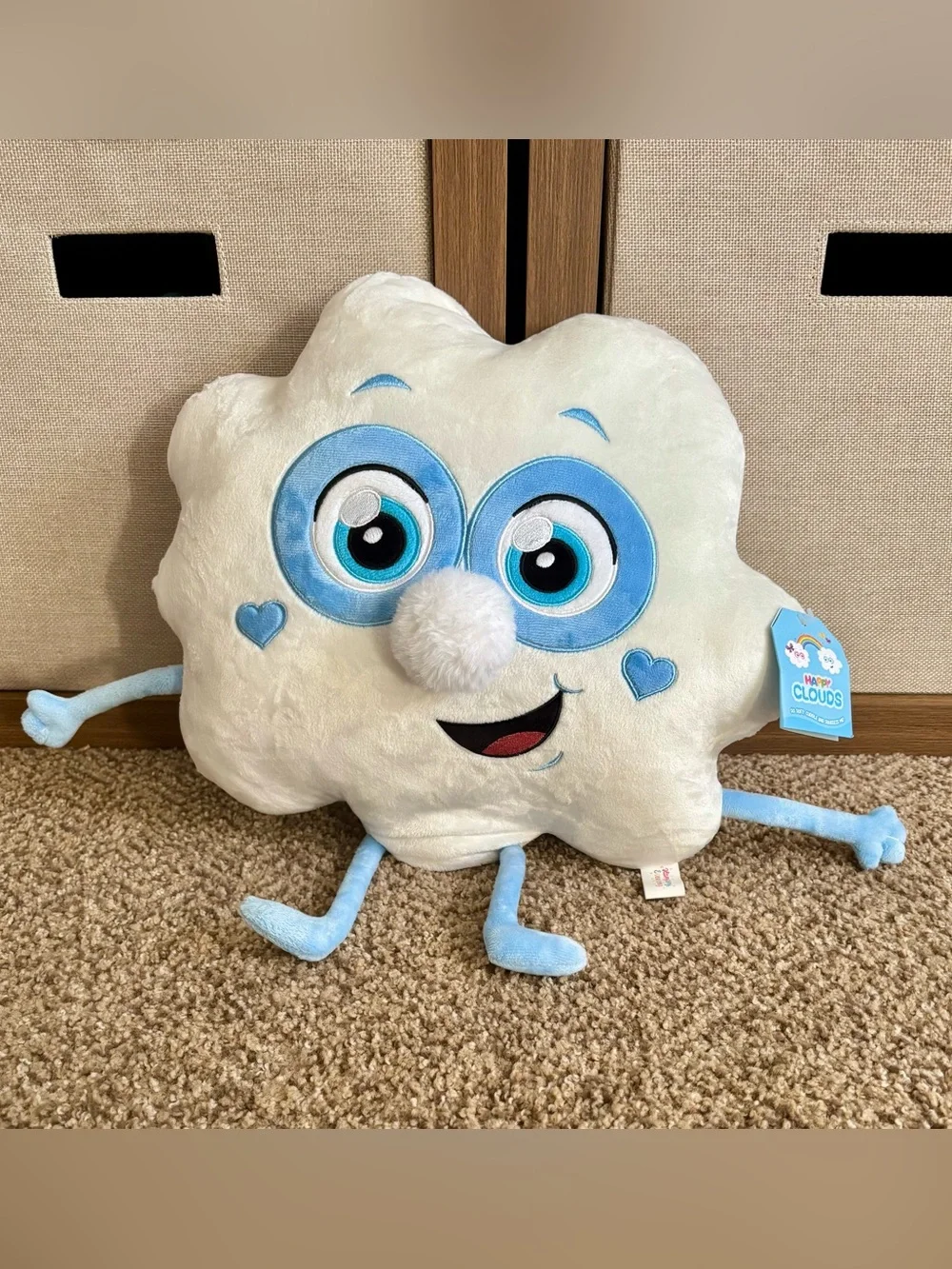 13” Happy Clouds Plush Cloud